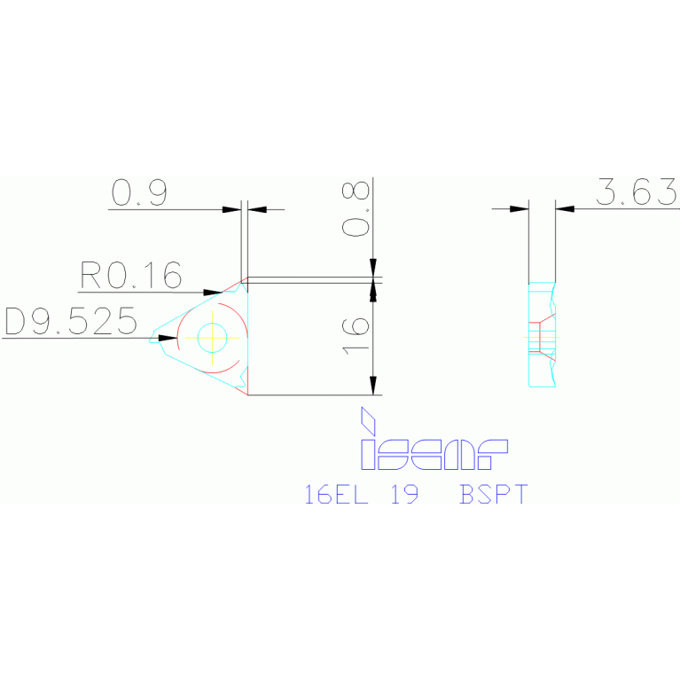 16EL 19 BSPT IC908
