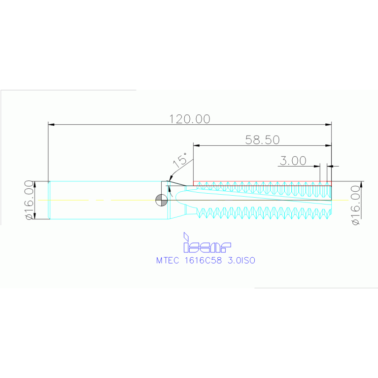 MTEC 1616C58 3.0ISO IC908