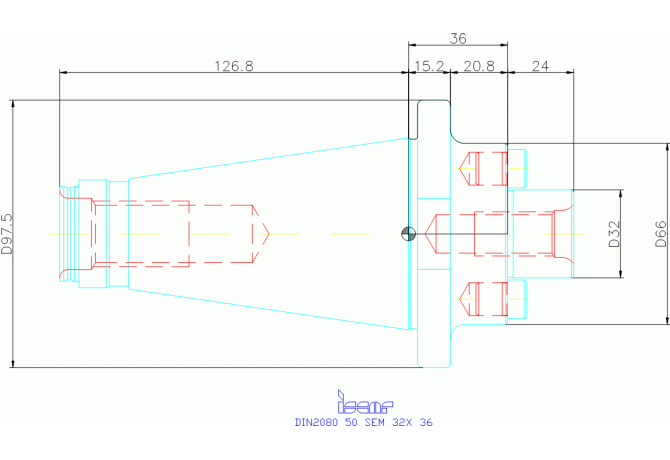 DIN2080 50 SEM 32X 36