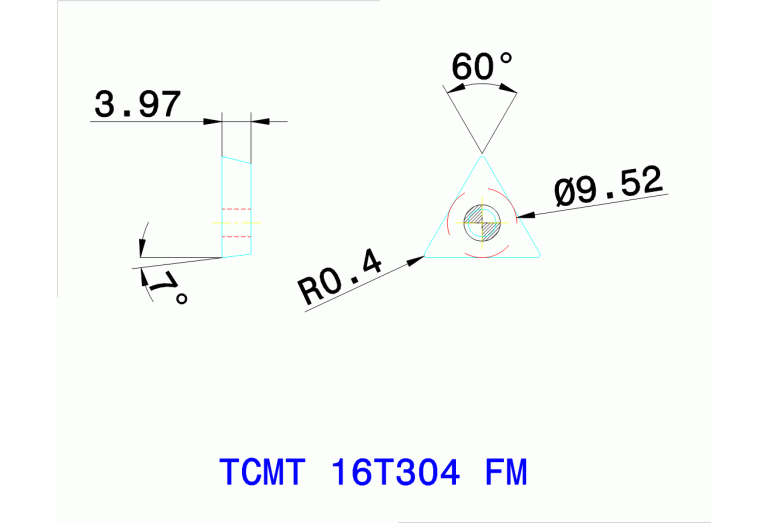 TCMT 16T304 MT ZA TT5030