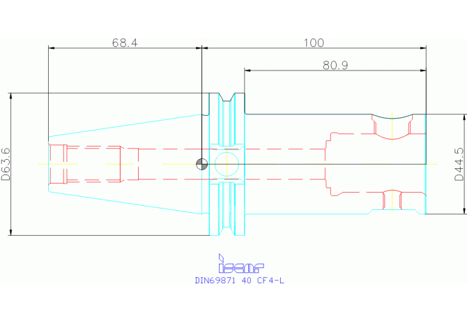 DIN69871 40 CF4-L