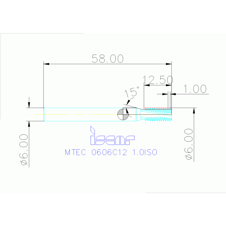 MTEC 0606C12 1.0ISO IC908