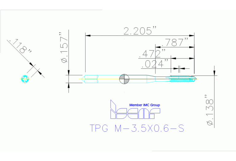TPG M-3.5X0.6-S HEST