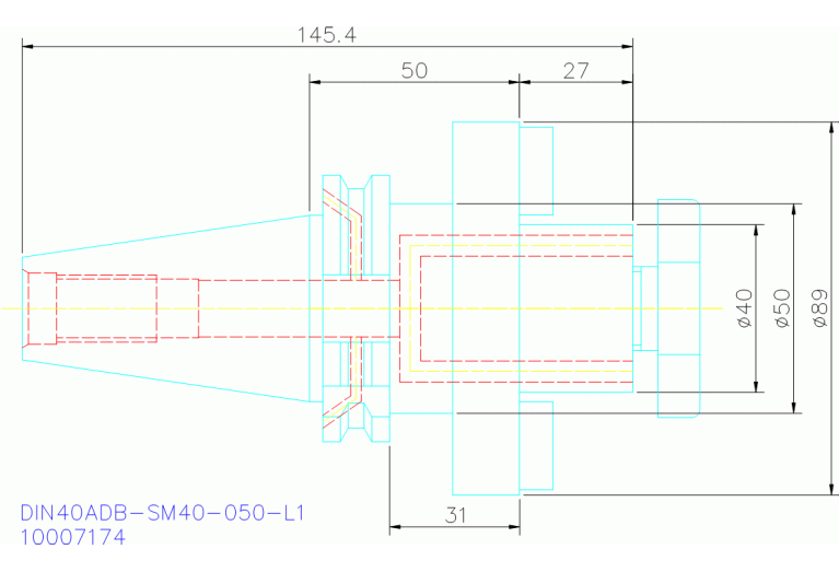 DIN40ADB-SM40-050-L1