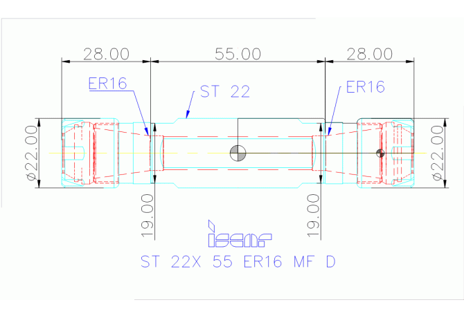 ST 22X 55 ER16 MF D