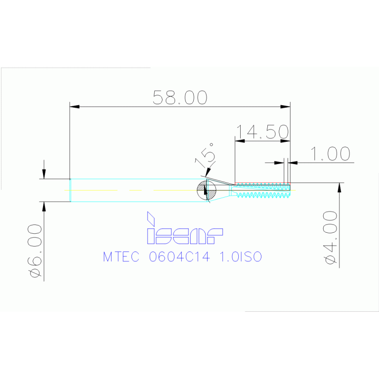 MTEC 0604C14 1.0ISO IC908