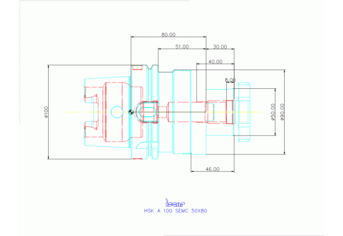 HSK A100 SEMC50X80