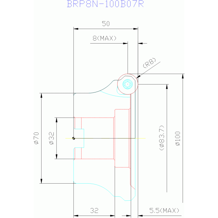 BRP8N-100B07R