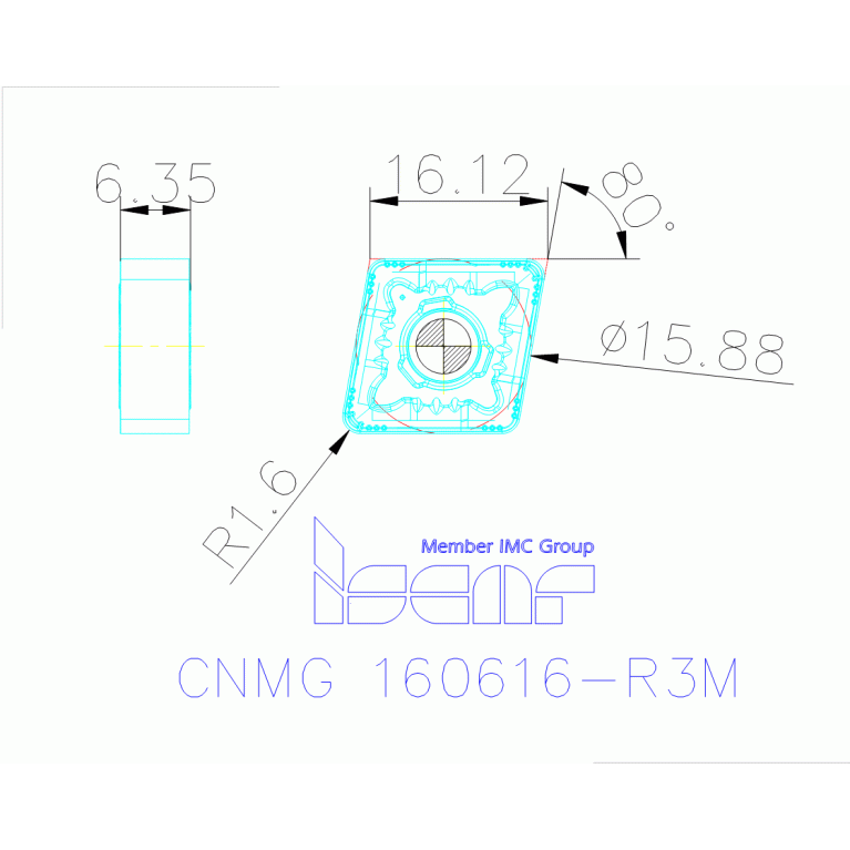 CNMG 160616-R3M IC6025