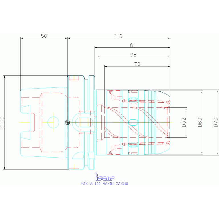 HSK A100 MAXIN32X110