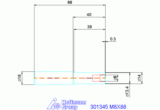 301345 M8X88