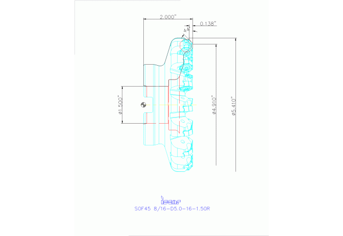 SOF45 8/16-D5.0-16-1.50R