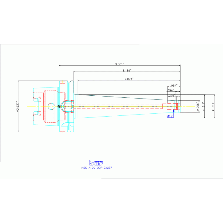 HSK A100 ODP12X237
