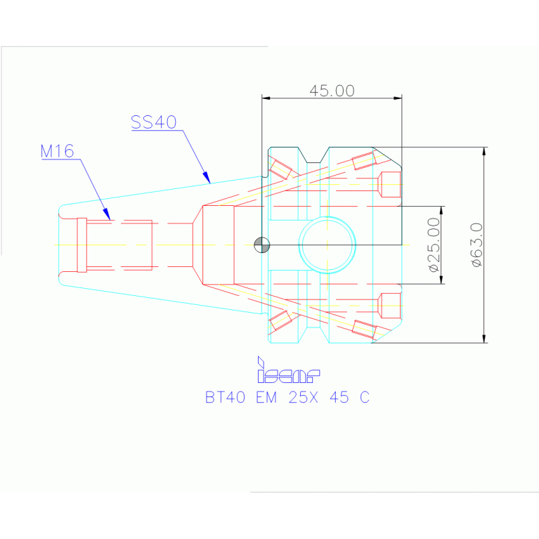 BT40 EM 25X 45 C