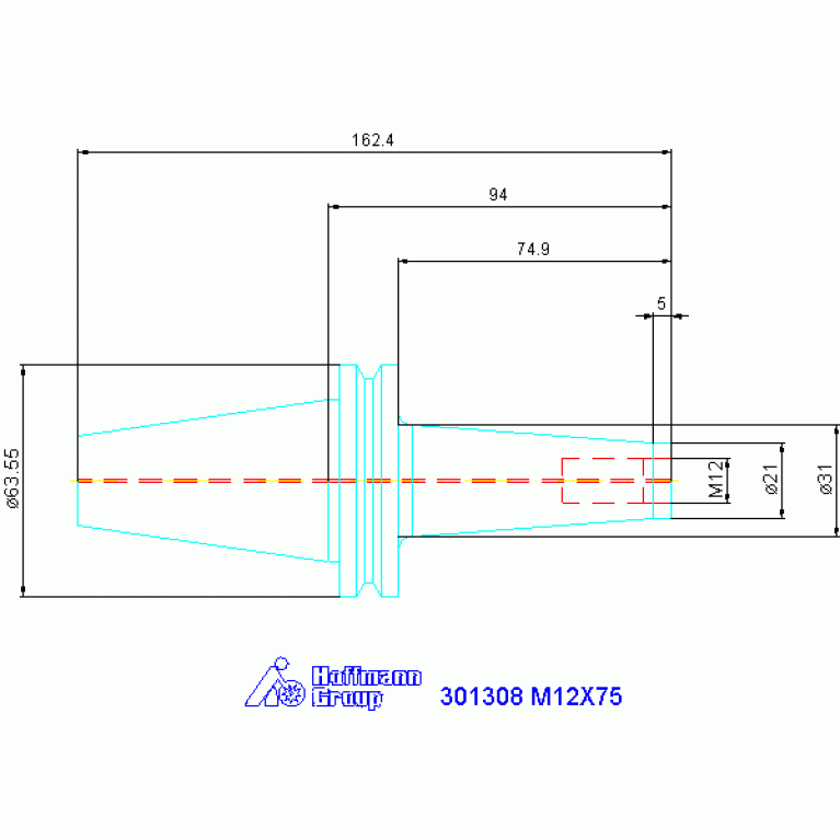 301308 M12X75