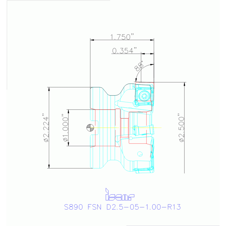 S890 FSN D2.5-05-1.00-R13