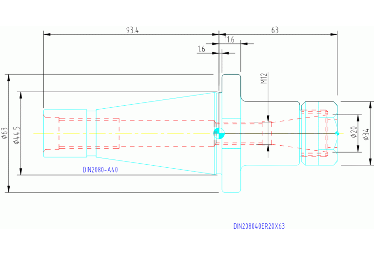 DIN208040ER20X63