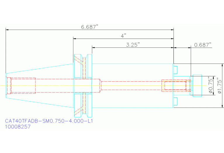 CAT40TFADB-SM0.750-4.000-L1