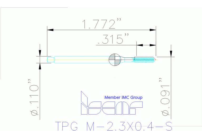 TPG M-2.3X0.4-S HEST