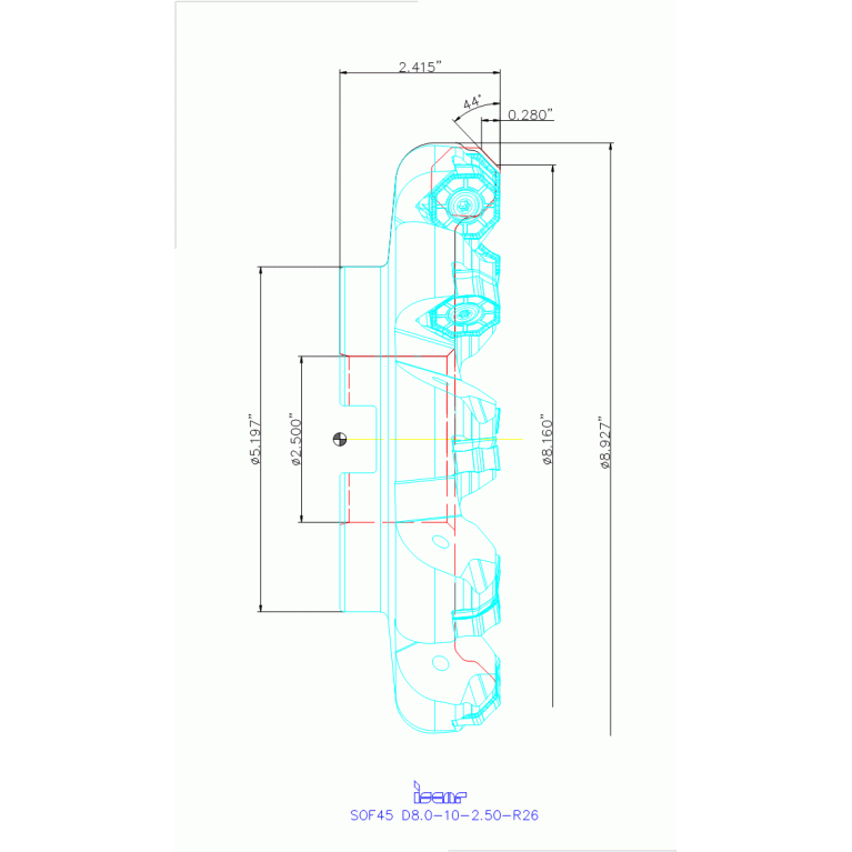 SOF45 D8.0-10-2.50-R26