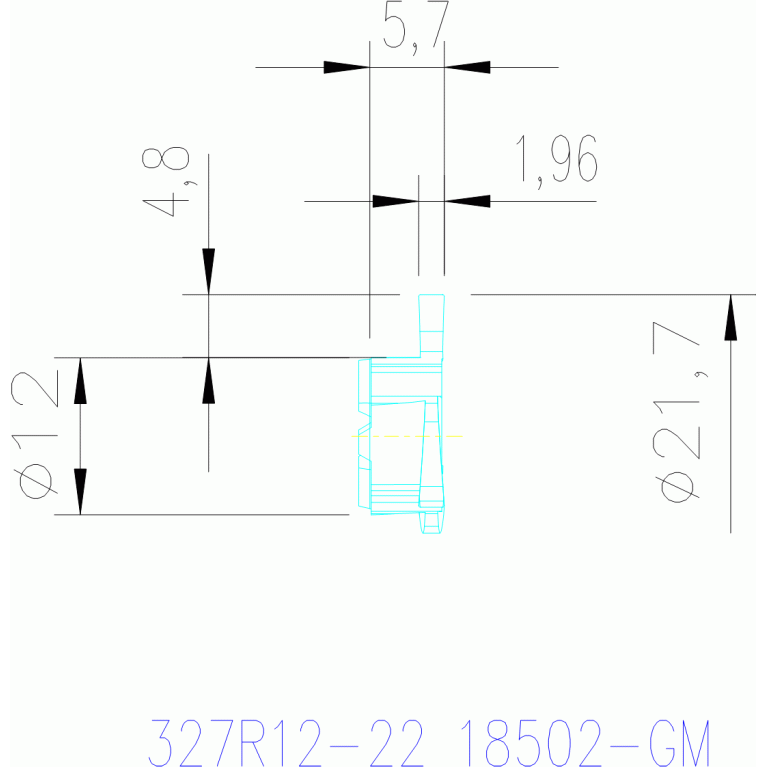327R12-22 18502-GM 1025