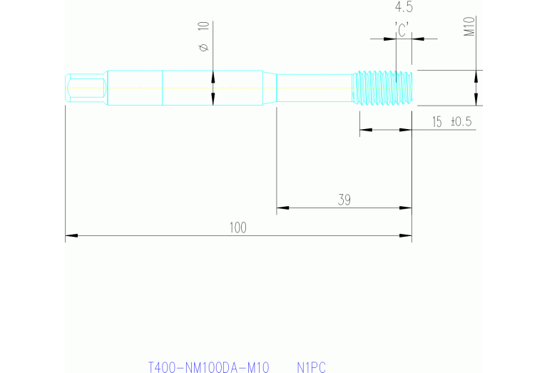 T400-NM100DA-M10 N1PC