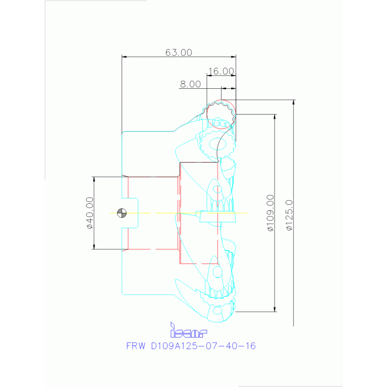 FRW D109A125-07-40-16