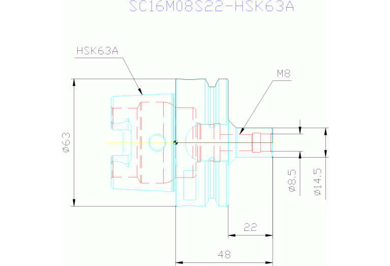 SC16M08S22-HSK63A