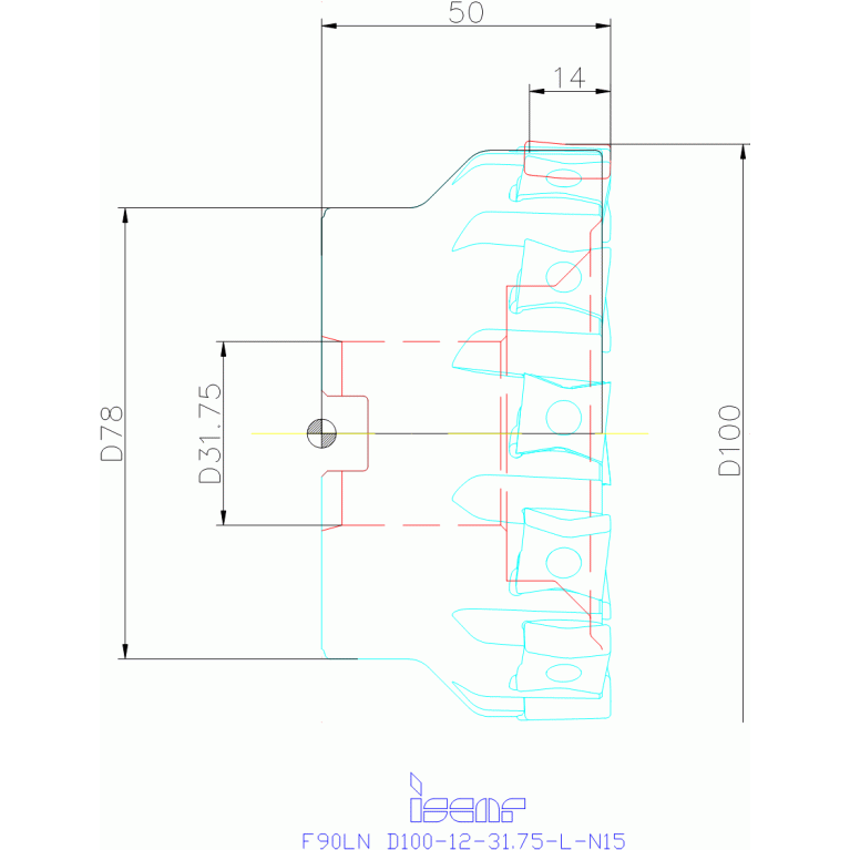F90LN D100-12-31.75-L-N15