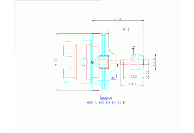 HSK A100 EM8X90 E
