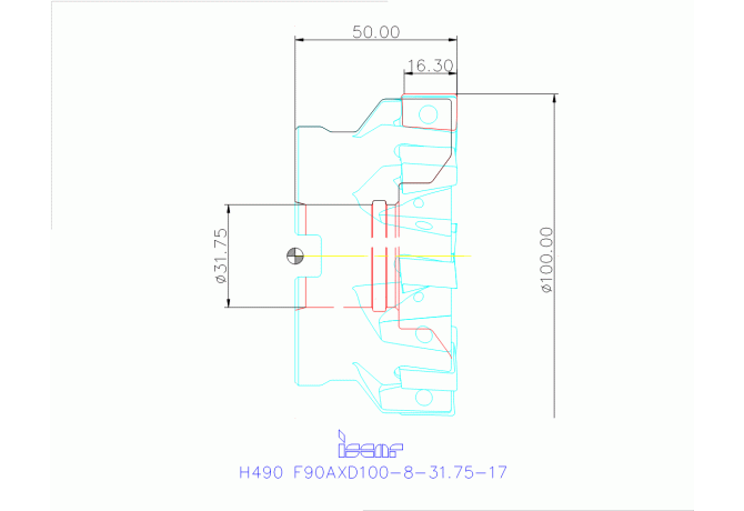 H490 F90AXD100-8-31.75-17