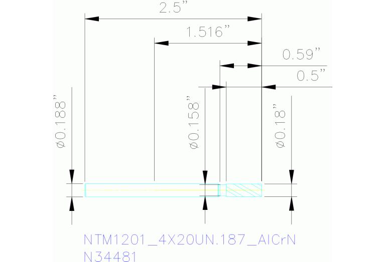 NTM1201/4X20UN.187 ALCRN