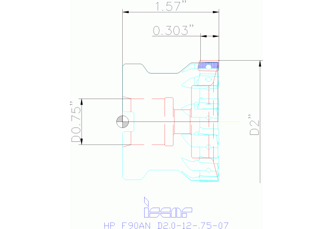 HP F90AN D2.0-12-.75-07