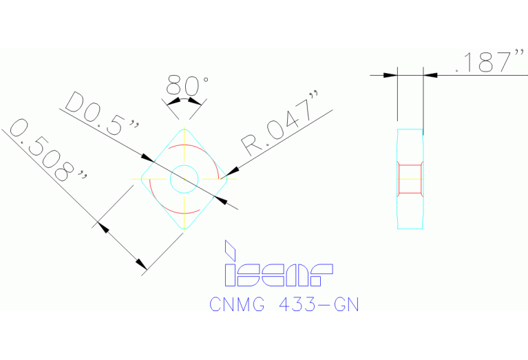 CNMG 120412-GN IC830