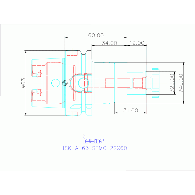 HSK A63 SEMC22X60