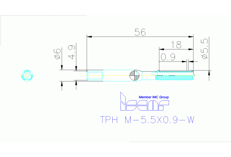TPH M-5.5X0.9-W HS