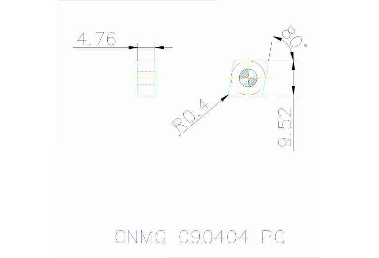 CNMG 090404 PC TT9080