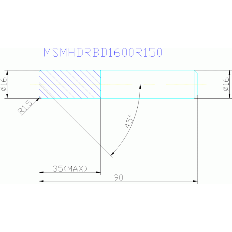 MSMHDRBD1600R150