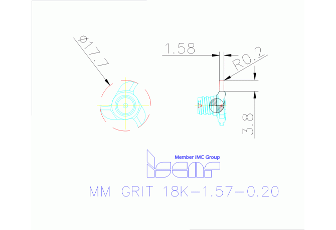 MM GRIT 18K-1.57-0.20 IC528