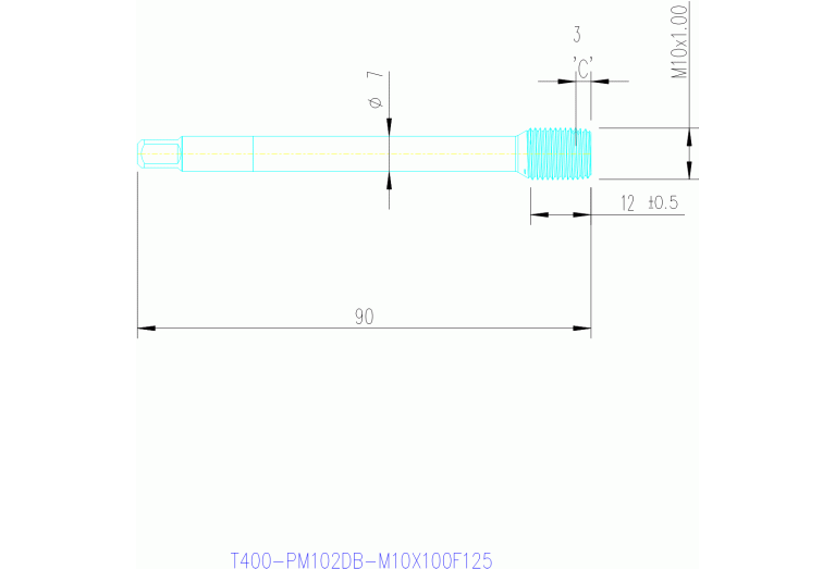 T400-PM102DB-M10X100F125