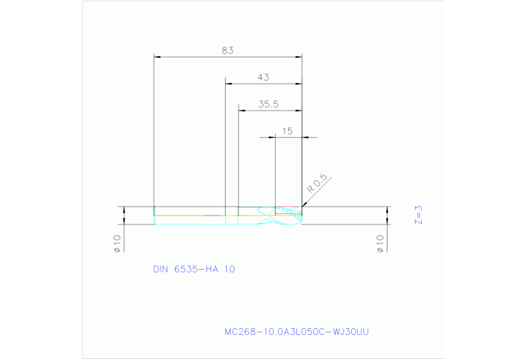 MC268-10.0A3L050C-WJ30UU