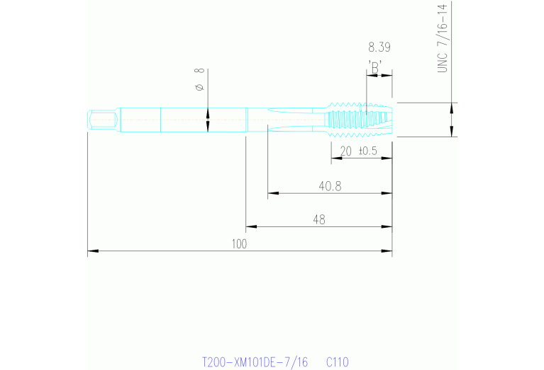 T200-XM101DE-7/16 C150