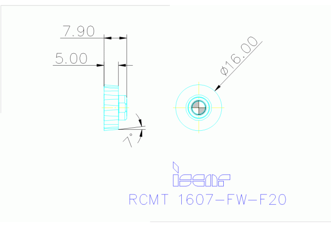 RCMT 1607-FW-F20 IC928