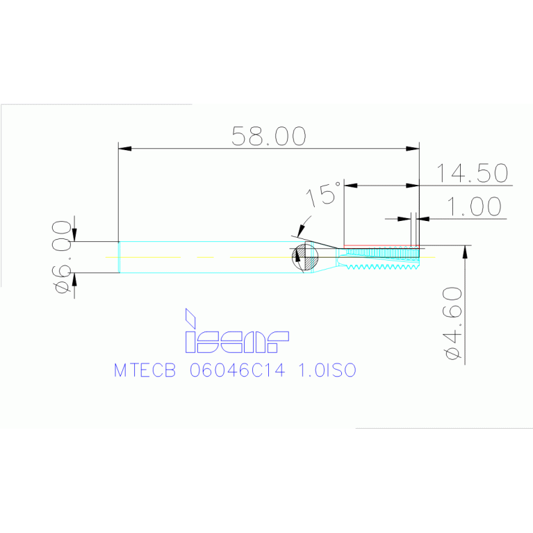 MTECB 06046C14 1.0ISO IC908