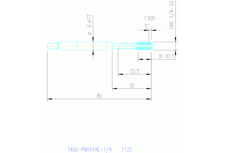 T400-PM101AE-1/4 F125