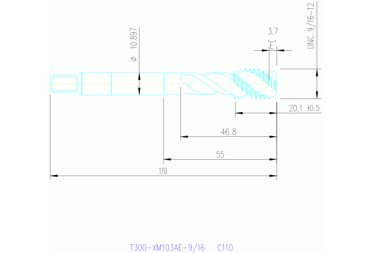 T300-XM103AE-9/16 C110