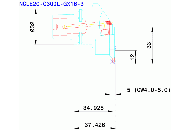 NCLE20-C300L-GX16-3