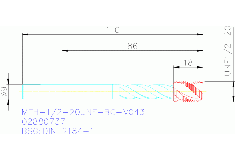 MTH-1/2-20UNF-BC-V043