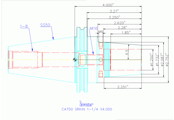 CAT50 SRKIN 1-1/4 X4.000