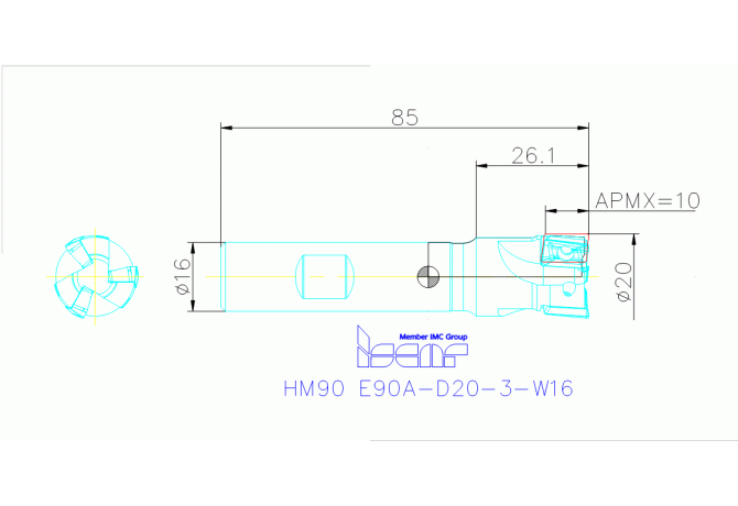 HM90 E90A-D20-3-W16